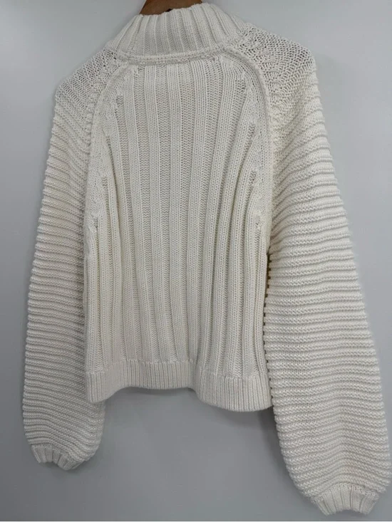 Free People Sweetheart Mock Neck Sweater | Ivory | Medium - Picture 10 of 10